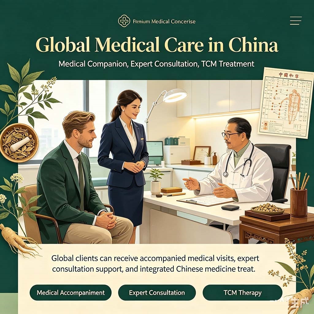 The CAXWAY platform provides services to global customers in China: Accompanying for medical treatment and expert consultation, enjoying the treatment provided by the Chinese medical system, especially traditional Chinese medicine.