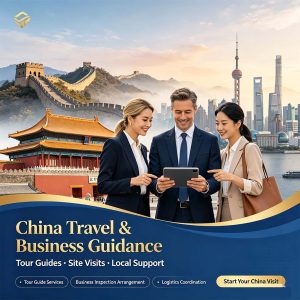 Tour guide, inspection supporting services CAXWAY provides the following services to foreign clients in China: tourism guidance and inspection support services