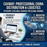 The CAXWAY platform provides global customers in China with: product purchasing assistance: search and purchasing assistance, product acceptance assistance, and inspection submission;